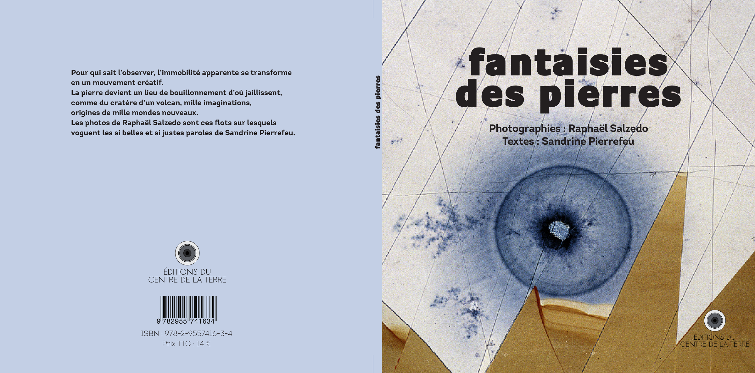 Couverture et quatrième de couverture du livre "Fantaisies de pierres"